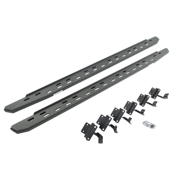 Go Rhino 69615587SPC RB30 Slim Line Running Boards with Mounting Bracket Kit For 15-24 F-150, F-250 Super Duty, F-350 Super Duty (Crew Cab Pickup)