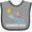 Heather and Black, variant on Inktastic Clearwater Beach Florida Vacation Boys or Girls Baby Bib