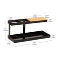 thumbnail image 4 of Mind Reader Steel and Wood Desktop Organizer,  Desktop Dock with Catchall Tray, Black, 4 of 8