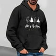 thumbnail image 2 of qelini Mens Christmas Sweatshirts Plus Size Long Sleeve Pullover Xmas Trees Print Drawstring Hooded Jackets Holiday Tops, 2 of 4