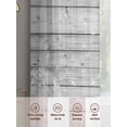 thumbnail image 6 of White Dandelion Sheer Curtains 72 Inch Length 2 Panels Set Window Treatments, Spring Flowers Plants Vintage Gray Wood Rod Pocket Semi Curtains for Living Room/Bedroom/Kitchen Décor, 104"W x 72"L, 6 of 7