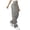 j155-GY1, variant on LIIPEE Loose Fit Cargo Pants For Women Casual Solid Color Elastic Waist Wide Leg Trousers With Multiple Pockets Ladies Everyday Versatile Pants,S