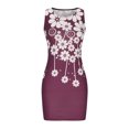 thumbnail image 3 of SMihono Robe d'Été Grande Taille pour Femmes 2023 Mode Décontractée d'Été Sans Manches Coupe Ajustée Imprimée Col Rond Robe, 3 of 5