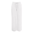 thumbnail image 4 of QGJZVUNL Womens Wide Leg Pants Sweatpants Baggy High-Waisted Drawstring Joggers with Pockets Size XL, 4 of 6