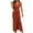 Coffee, variant on Mlkoz Womens Dresses, Women Fashion High Waist Solid Sleeveless-Neck Dress, Mother's Day Gifts