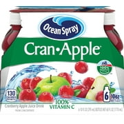 Ocean Spray Cran-Apple Cranberry Apple Juice Drinks, 10 fl oz Bottles, 6 Count