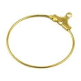 thumbnail image 4 of GUOOL 20Pcs Ear Wire Hook 25mm Diameter Ear Hoops Ear Findings Hoop Ears Gold, 4 of 7