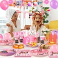 thumbnail image 2 of Makeup Birthday Party Supplies,165pcs Spa Party Decorations Set-Makeup Theme Party Decoration Plates Cups Napkin Banner Balloon Photo Booth Props etc Makeup Birthday Party Decorations for Girls Women, 2 of 7