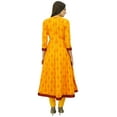 thumbnail image 2 of Bimba Women Anarkali Designer Cotton Kurti 3/4 Sleeve Ladies Kurta Custom Dress, 2 of 4