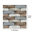 thumbnail image 3 of ufeghfjh Self Adhesive Peel and Stick Wall Tile Stickers for Kitchen Bathroom Backsplash Waterproof Heat Resistant Easy Clean 5 Pack 11.8x11.8 Inches 30x30cm, 3 of 6