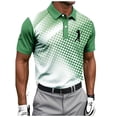 thumbnail image 2 of Zylanna Men's Polo Shirts, Short Sleeve Quick-Dry Casual Moisture Wicking Performance Tops for Golf Green, 2 of 6