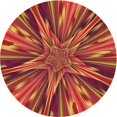 thumbnail image 1 of Ahgly Company Tapis d'Intérieur Lavables en Machine, Ronds, Orange Transitionnel, 5' Ronds, 1 of 7
