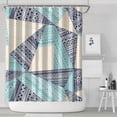 thumbnail image 2 of Waterproof Boho Pieced Patchwork Shower Curtain 72x84 Inch Bohemian Style Polyester Unique Shower Curtain for Bathroom Hotel Home Decor with 12 Plastic Hooks, 2 of 5