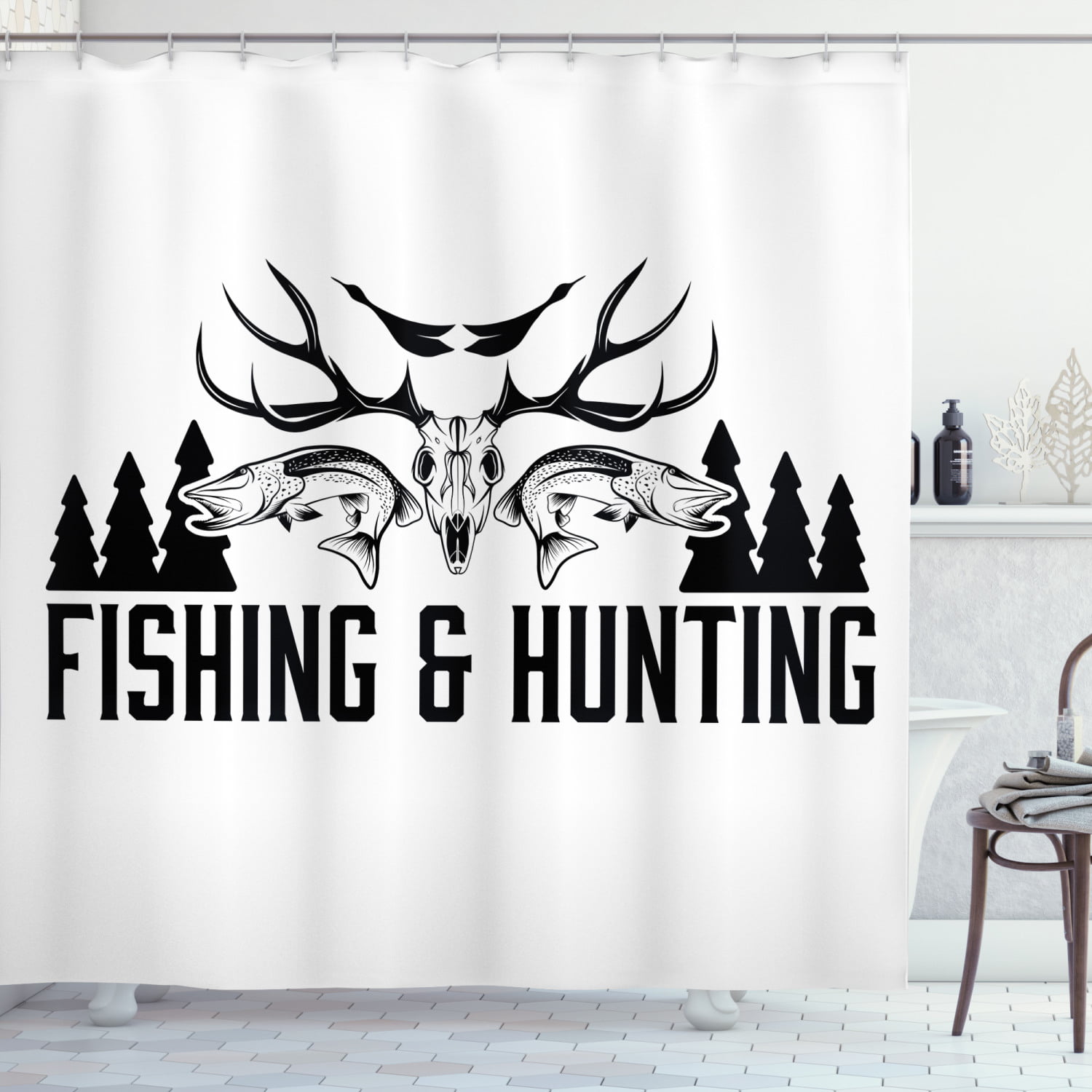 Hunting Shower Curtain And, Mallard Shower Curtain