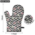 thumbnail image 4 of Pioneer Flower Floral Print Pattern Oven Mitt 2-Pack Set, Heat Resistant Kitchen Gloves, 7.7" X 12", 4 of 4
