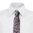 thumbnail image 2 of Botanical Necktie, Raspberries Flowers Drops, Dress Tie, 3.7", Cream and Quartz, by Ambesonne, 2 of 3