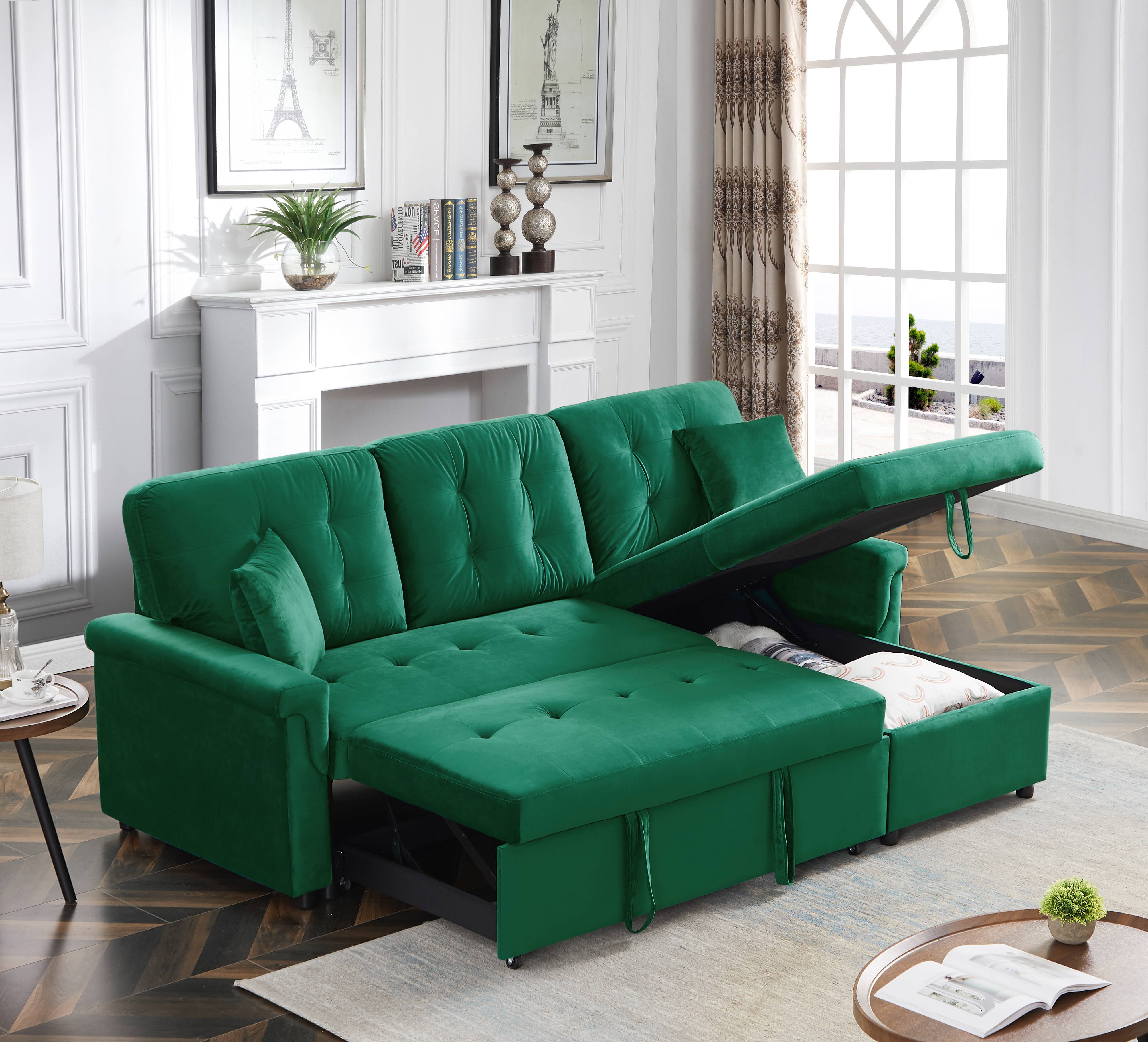 Sectional Sofa With Pull Out Bed And Recliner Baci Living Room