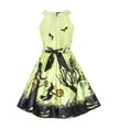 thumbnail image 3 of Girls Dress Halloween Witch Bat Pumpkin Costume Halter Dress 7, 3 of 8
