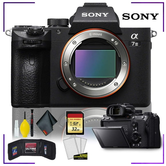 Sony Alpha a7 III Mirrorless Digital Camera with Camera Cleaning Kit Bundle