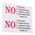 thumbnail image 3 of KAKOWELY quality warning sticker 2pcs No Junk Mail Sticker For Mailbox Durable Outdoor Decal Message Mailbox Sign For Home And Business No Flyers Sticker4.72"X3.74"(LxW), 3 of 4