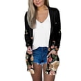 thumbnail image 2 of Cardigans pour Femmes Mode Décontractée avec Poches Manches Longues Imprimé en Liquidation, 2 of 4