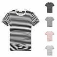 thumbnail image 5 of Beautiful Giant Men\'s Casual Stripe Style Comfort Soft Short Sleeve T-shirt Tee, 5 of 11