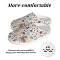 thumbnail image 6 of Daiia Winter Christmas And New Year Deer Print Women’s Fuzzy Slippers Memory Foam Lightweight House Shoes Cozy Loafer Flannel House Shoes-46/47, 6 of 7