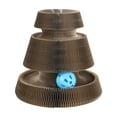thumbnail image 1 of Interactive Foldable Cat Scratcher Toy Adorable Kitty Curls Cardboard Plaything For Indoor And Durable, 1 of 2