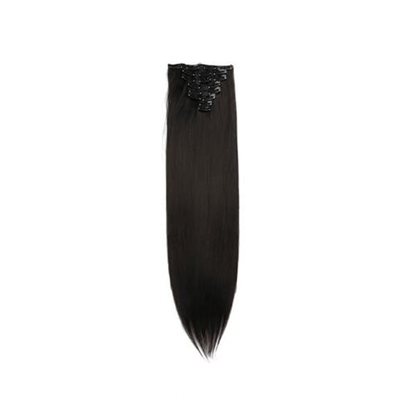 Guoxxzi Wig Female Eight-piece Straight Hair Piece 18 Card Seamless Straight Hair Extension Piece Chemical Fiber Wig Piece