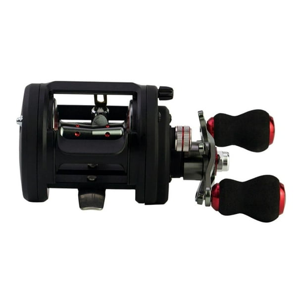 Cabeza de serpiente redonda Baitcasting Big Game Trolling Carrete de tambor de agua salada Modelo 3500 Cola Carrete de arrastre de caza mayor