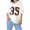 White, variant on Puliio Women's T-Shirts V-Neck Digital Printing Short Sleeve Streetwear Tee Summer Splicing Contrasting Baseball And American Football Short Sleeved Tee Shirt