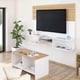 thumbnail image 4 of Moru Mueble para TV DÚO Blanco, Panel Flotante con Repisas, Centro de Entretenimiento, Mueble para Sala, Mueble Organizador, 4 of 8