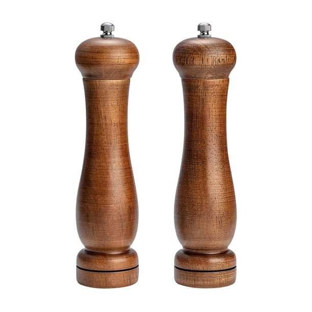 Pimienta De Madera De Caucho Molinillo Manual Para Restaurante De Cocina Casera 2 Uds Molinillo Minnieouse HA022078-00