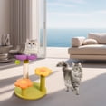 thumbnail image 3 of Flower Cat Tree Tower Cat Climbing Frame Sisal Wrapped Cute Cat Tree For Kittens Cat Climbing Frame (Plush Toys), 3 of 10