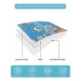 thumbnail image 5 of Quilts Twin Size Bedding Set, Blue Turtle Coastal Lightweight Quilted Comforter, Nautical Summer Beach Coral Octopus Jellyfish Soft Bedspread Coverlet with Pillow Covers for All Season, 68" x 86", 5 of 7