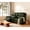 Emerald, variant on Top Grain Leather Triple-Power Recliner Loveseat Sofa with Power Headrest, Pop-Out Cup Holders