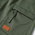 thumbnail image 3 of Yaoyar Mens Cargo Shorts Lightweight Breathable Hiking Solid Color Sports Fitness Training Breathable Shorts Pockets Cargo Cropped Pants, 3 of 9