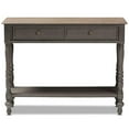 thumbnail image 3 of Baxton Studio Noemie Table Console 2 Tiroirs en Brun, 3 of 10
