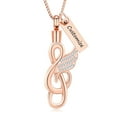 thumbnail image 4 of Crystal Music Note Cremation Urn Necklace for Ashes Keepsake Memorial Cremation Jewelry Rhinestones Musical Symbol Keepsake Memorial Pendant Jewelry, 4 of 9