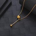 thumbnail image 1 of Ball Pendant Necklace Titanium Steel Chain for Anniversary Girlfriend Mother Salvador  Collar colgante, 1 of 10