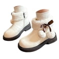 thumbnail image 4 of UngA Little Girls Snow Boots Outdoor Ankle Warm Slip On Lightweight Shoes Winter Boots for Girls (Little Kid/Big Kid),Size 1, 4 of 8