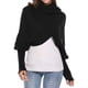 thumbnail image 5 of Bufanda Para Mujer, Chal, Moda De Invierno, Unisex, Cálido, Tejido De Ganchillo, Chal, Capa Con Mangas Eigraketly AP007274-02, 5 of 5
