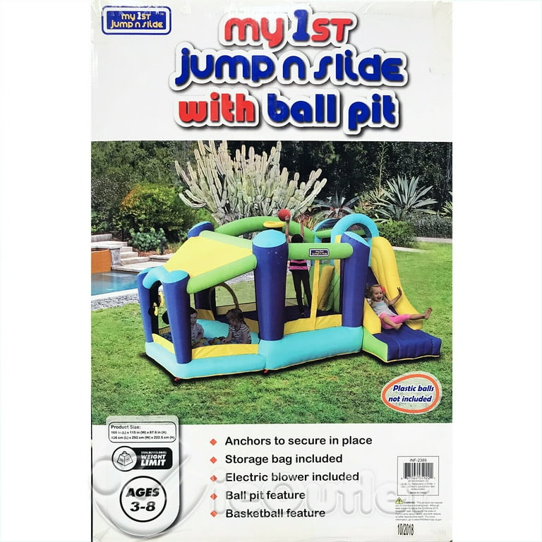 My First Jump N Slide Bounce House With Ball Pit , 56 OFF
