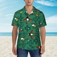 thumbnail image 2 of Kll Men'S Hawaiian Shirt Short Sleeve Button Down Beach Shirts-Cartoon Air Transportation, 2 of 7