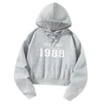 thumbnail image 3 of Sudadera con capucha para mujer, jersey con cordón, sudadera con capucha elegante para mujer, manga larga para correr, sudadera con capucha para prima XL, 3 of 8