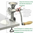 Hand Crank Grain Mill, Table Clamp Manual Corn Grain Grinder Mill
