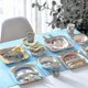 thumbnail image 4 of Five-piece Bamboo Fiber Children's Tableware Animals Pattern Kid Sets, 4 of 5