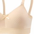 thumbnail image 2 of Uootdi Womens Wavy Texture Bow Bras Loose Fit Wireless Seamless Stretch Comfort Support Everyday Bralettes Cute Intimates Gift, 2 of 4