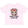 thumbnail image 3 of Inktastic Nana and Papa Grandchild Girl Tiger Girls Baby T-Shirt, 3 of 5