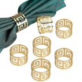 thumbnail image 1 of Napkin Ring, A Pack Of 6 Metal Napkin Holder With Buckle Napkin Ring, 1 of 3